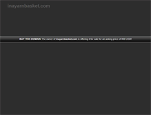 Tablet Screenshot of inayarnbasket.com